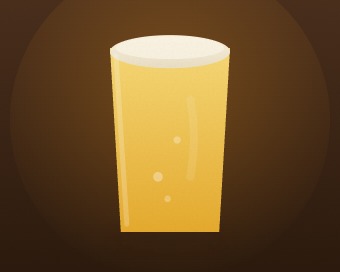 A pale golden ale in a tasting glass